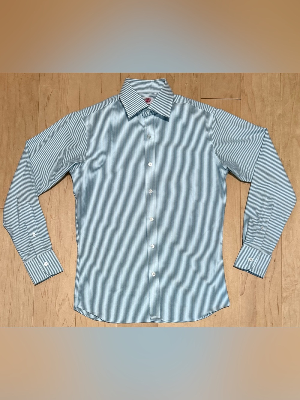 Todd Snyder x Hamilton Shirt Co. Oxford Dress Shirt Blue Striped USA Men’s 14.5